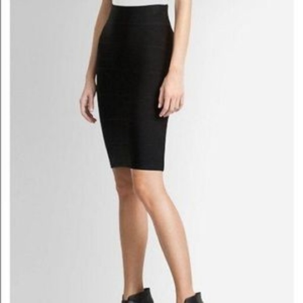 BCBG Max Azria Alexia Black Bandage Pencil Skirt